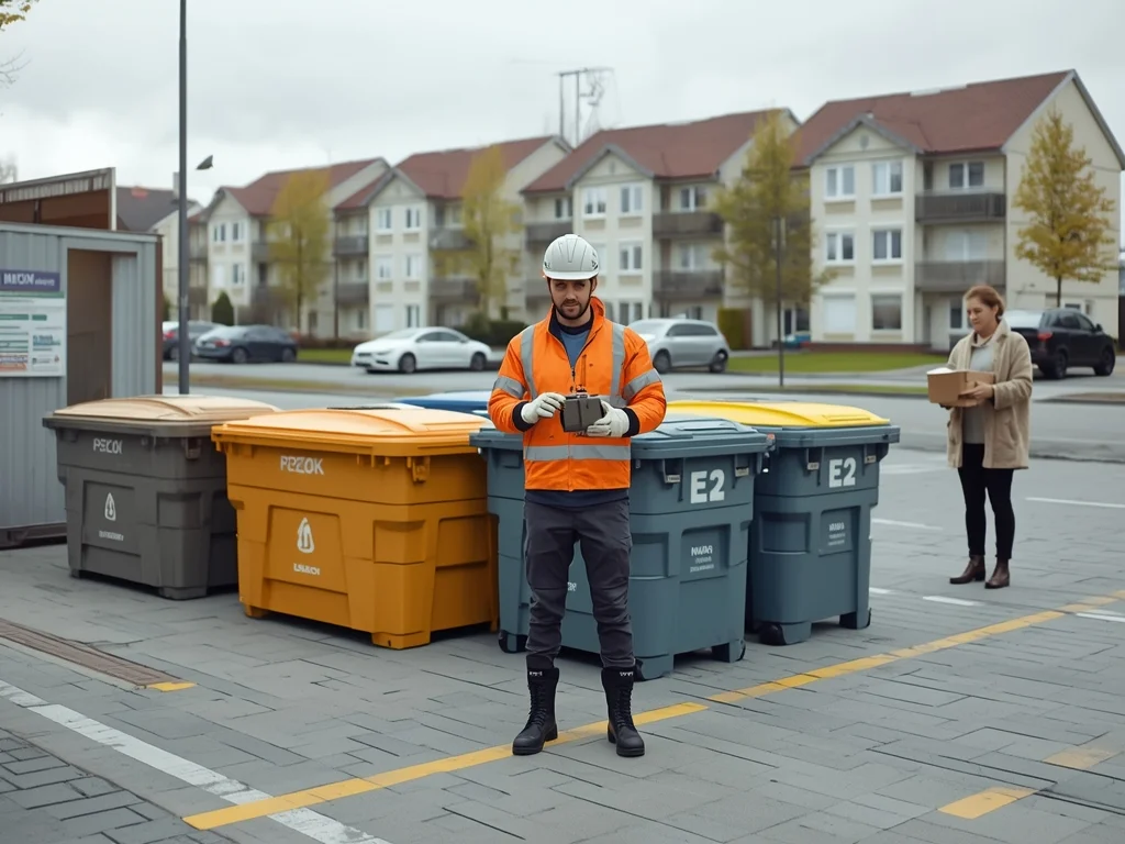 Pracownik zbiórki odpadów