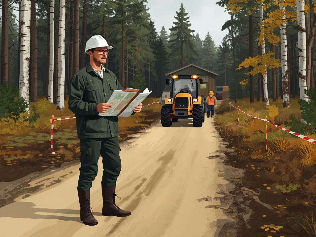 Obrazek poglądowy: Kierownik w gospodarce leśnej