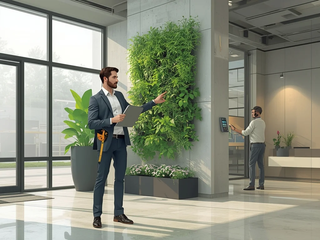 Architekt zieleni wewnątrz budynków