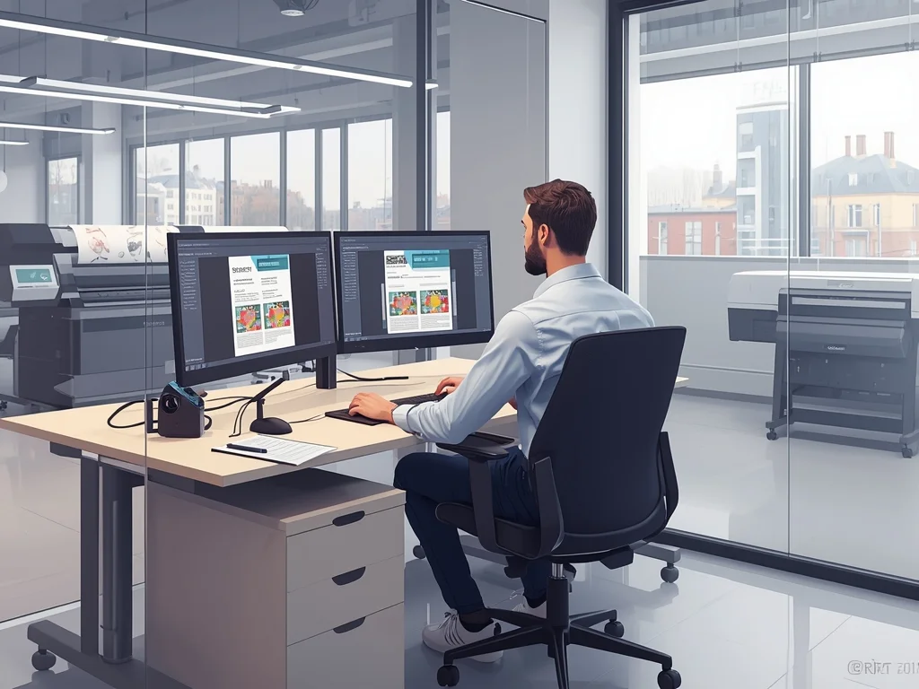 Obrazek poglądowy: Grafik komputerowy DTP