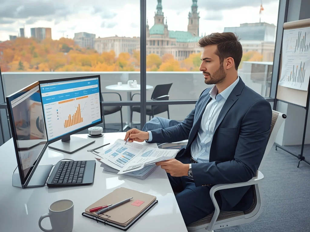 Obrazek poglądowy: Analityk finansowy