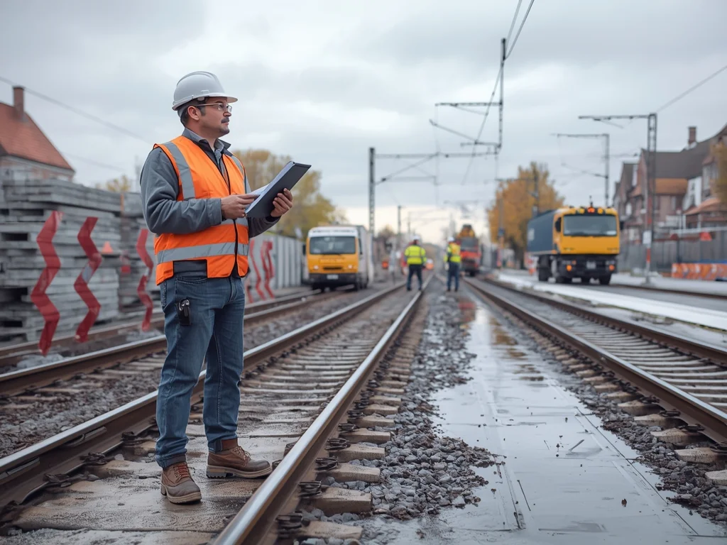 Mistrz produkcji w budownictwie kolejowym