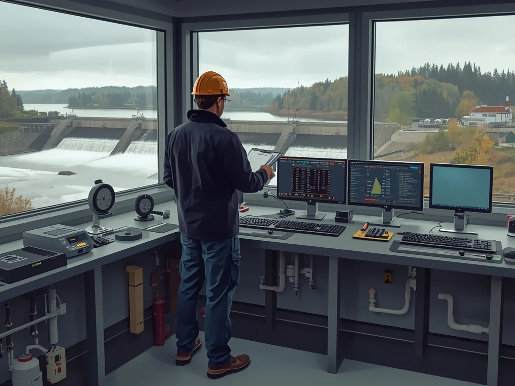 Obrazek poglądowy: Maszynista turbozespołu wodnego