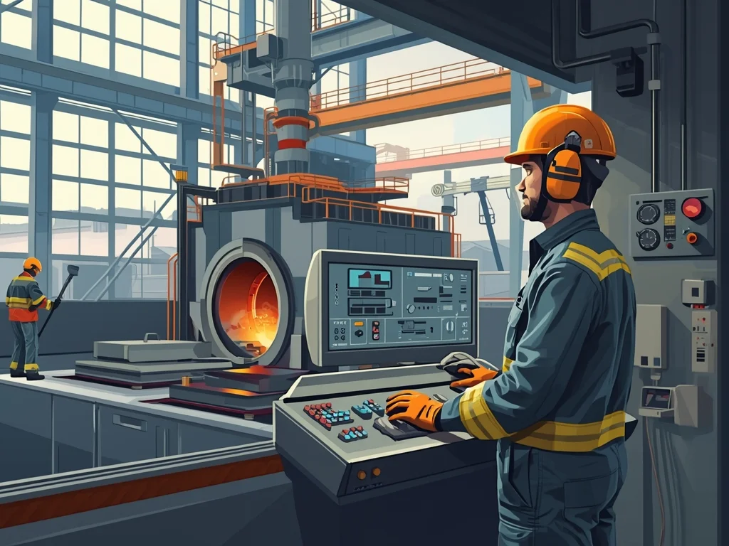 Kontroler (sterowniczy) urządzeń do wytopu metali