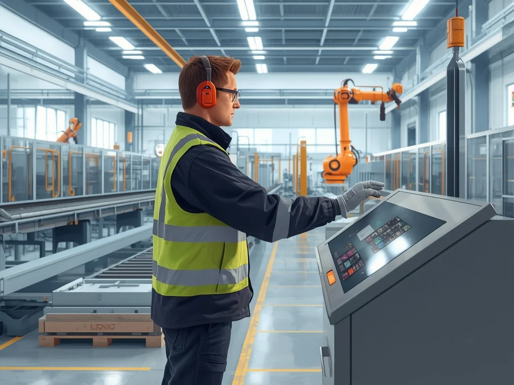 Obrazek poglądowy: Operator zautomatyzowanej linii produkcyjnej
