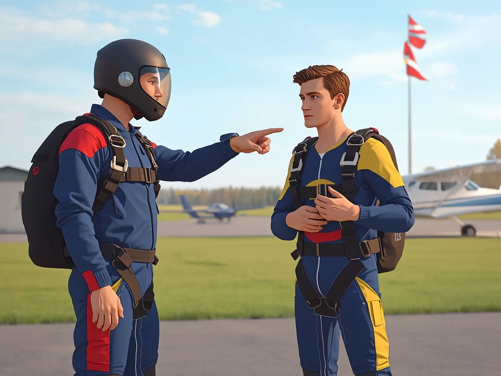 Skoczek spadochronowy