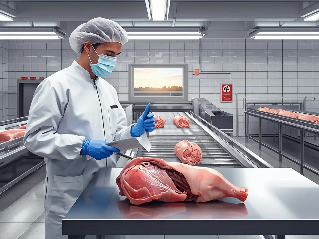 Obrazek poglądowy: Kontroler higieny mięsa