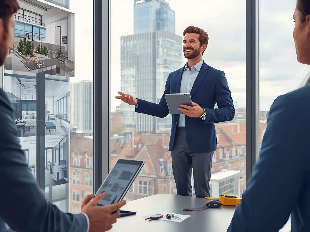 Pracownik wynajmu powierzchni komercyjnych