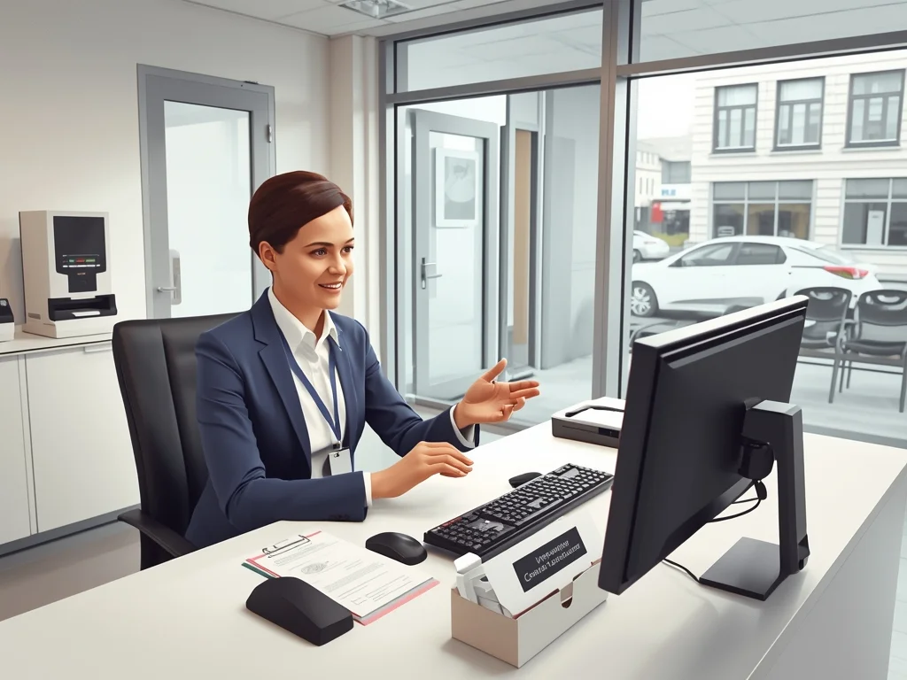 Obrazek poglądowy: Urzędnik do spraw paszportów