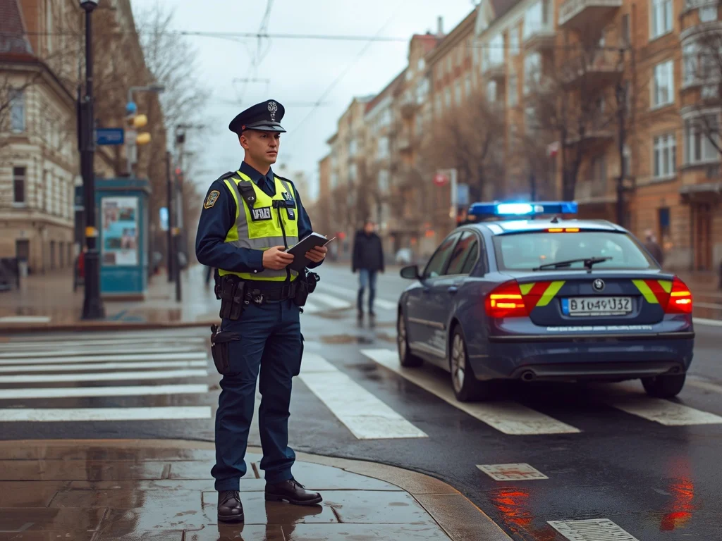 Obrazek poglądowy: Policjant służby prewencji