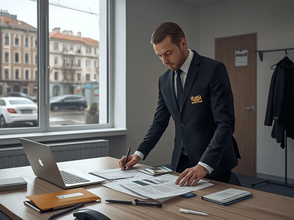 Obrazek poglądowy: Policjant służby spraw wewnętrznych
