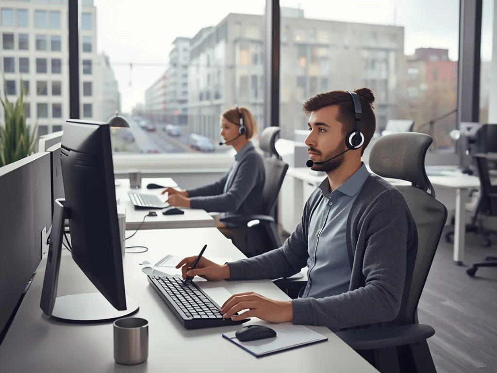 Obrazek poglądowy: Pracownik centrum obsługi telefonicznej (pracownik call center)
