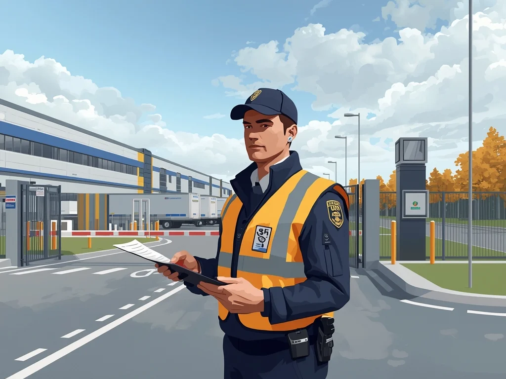 Obrazek poglądowy: Pracownik ochrony fizycznej