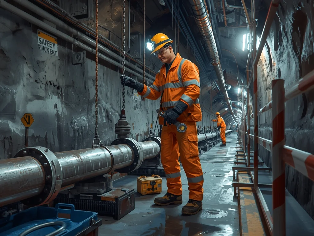 Monter rurociągów górniczych