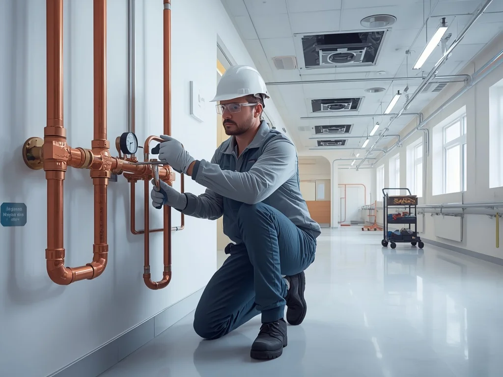 Obrazek poglądowy: Monter instalacji gazów medycznych