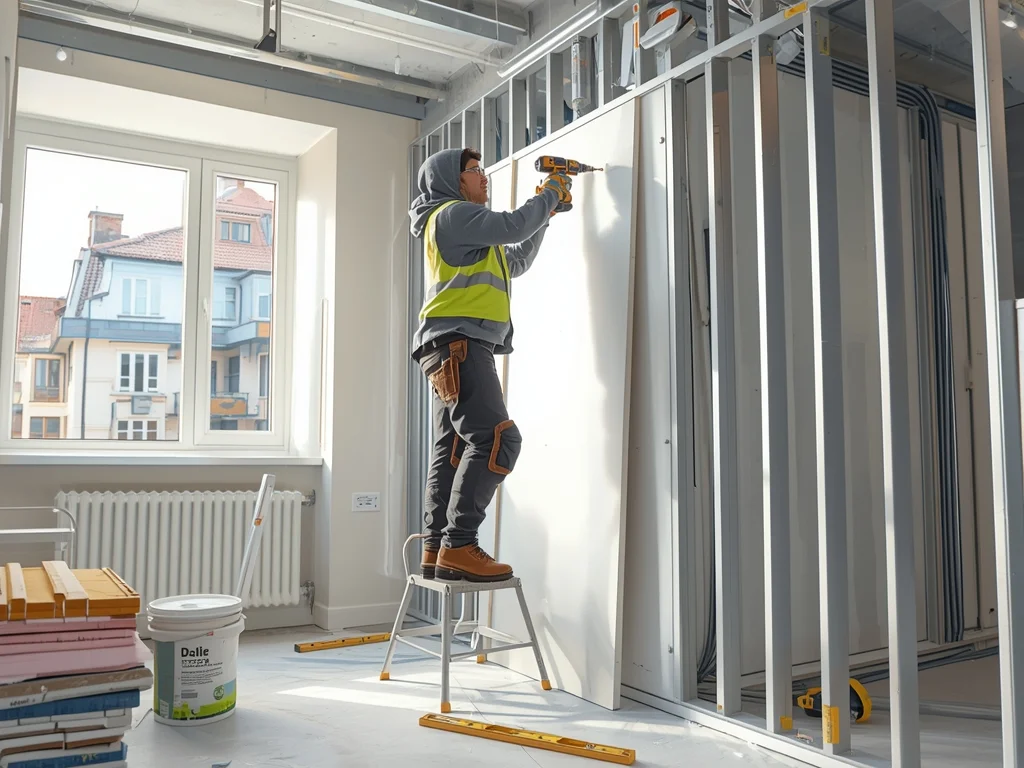 Monter płyt kartonowo-gipsowych