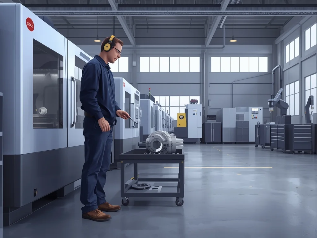 Obrazek poglądowy: Operator automatycznej linii obróbki skrawaniem