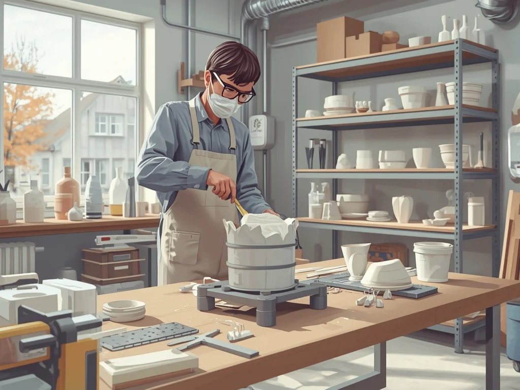 Modelarz odlewnik gipsowych form roboczych