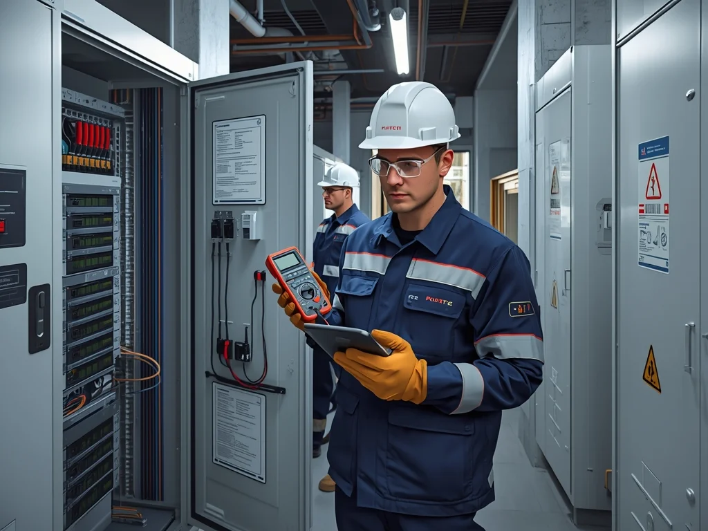 Obrazek poglądowy: Elektromonter telekomunikacyjnych urządzeń zasilających