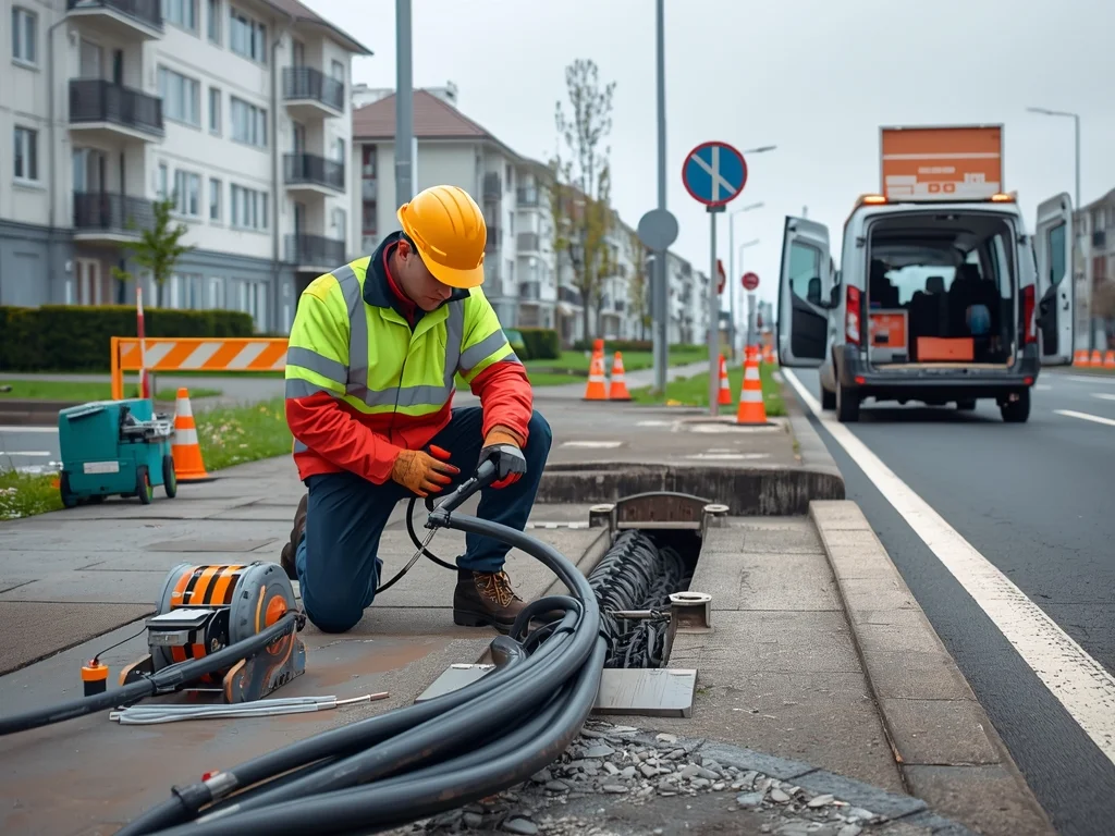 Obrazek poglądowy: Elektromonter linii kablowych