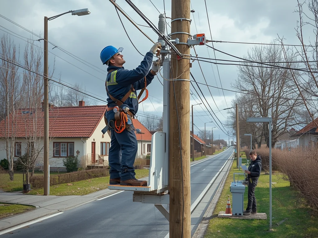 Elektromonter napowietrznych linii niskich i średnich napięć