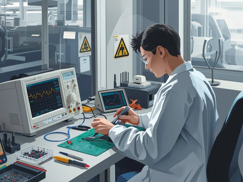Obrazek poglądowy: Monter-elektronik – aparatura pomiarowa