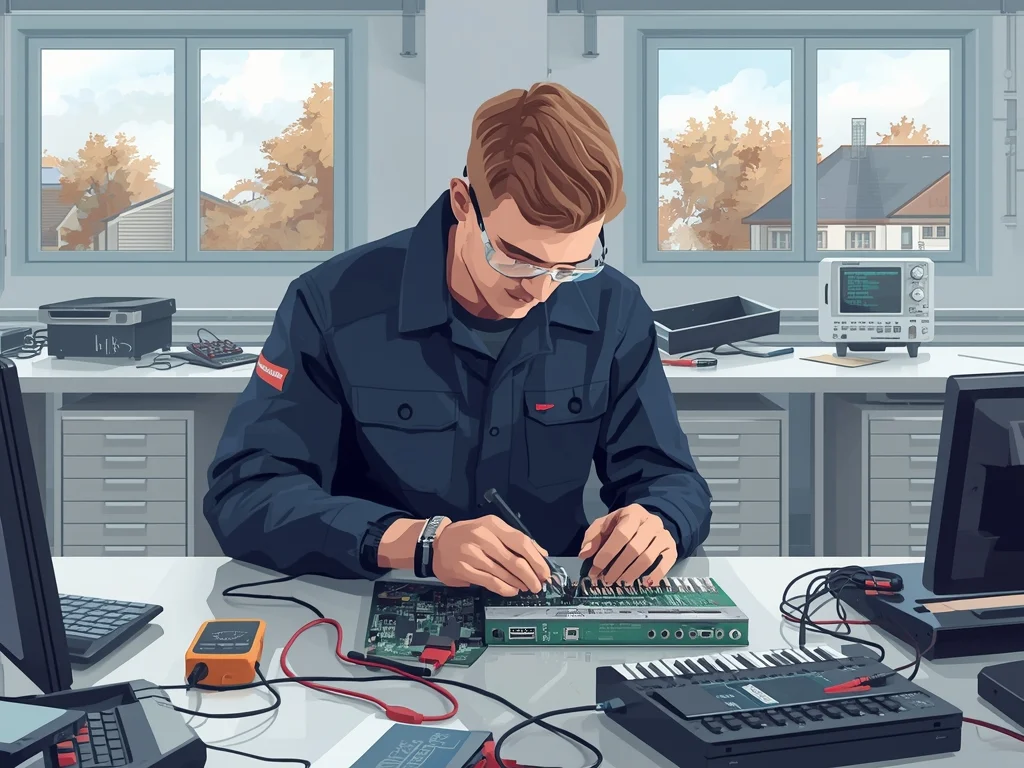 Obrazek poglądowy: Monter-elektronik – elektroniczne instrumenty muzyczne