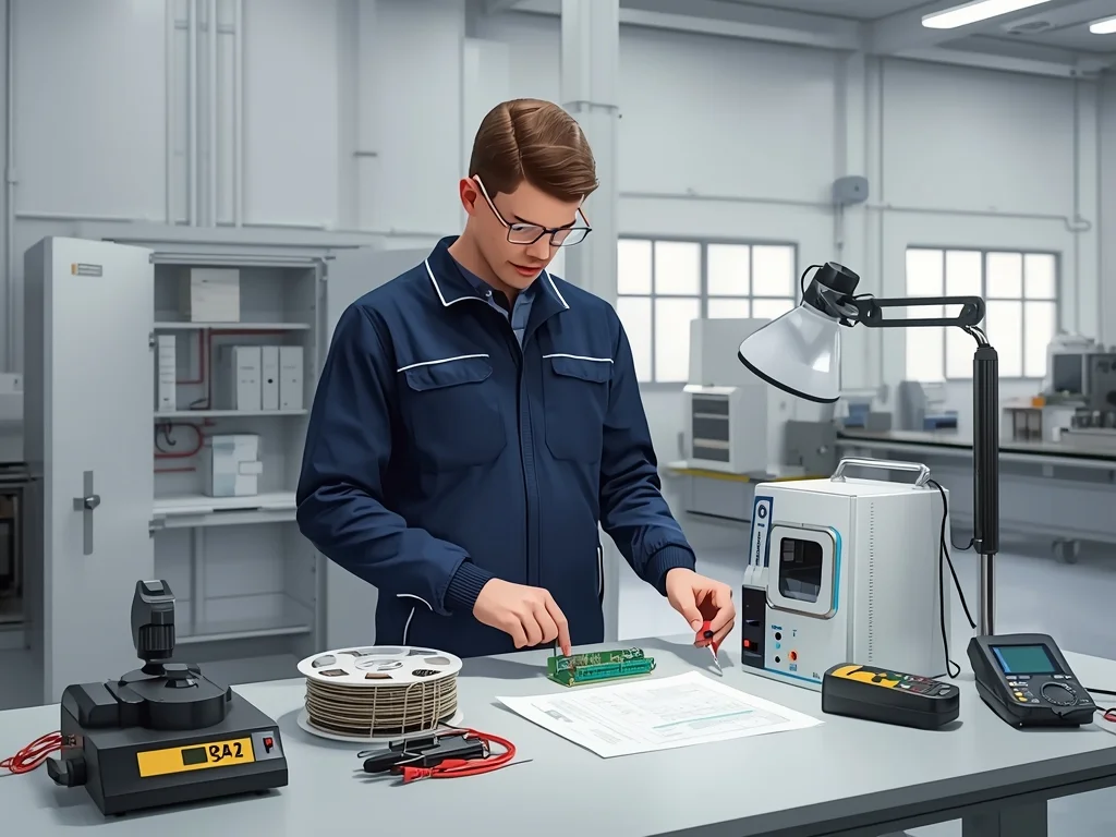 Obrazek poglądowy: Monter-elektronik – układy elektroniczne automatyki przemysłowej