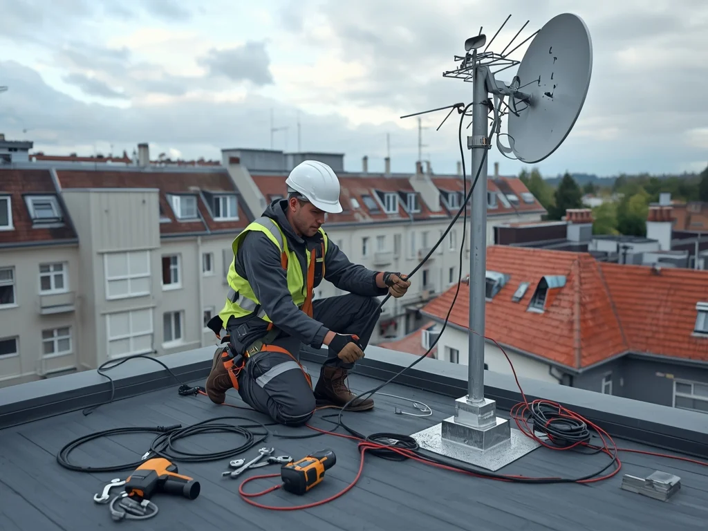 Obrazek poglądowy: Monter-elektronik – instalacja anten