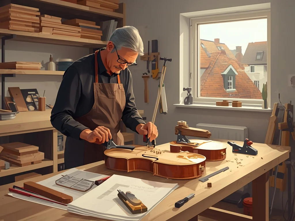 Stolarz modelarz instrumentów muzycznych