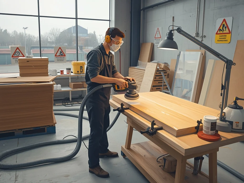 Operator urządzeń do polerowania drewna