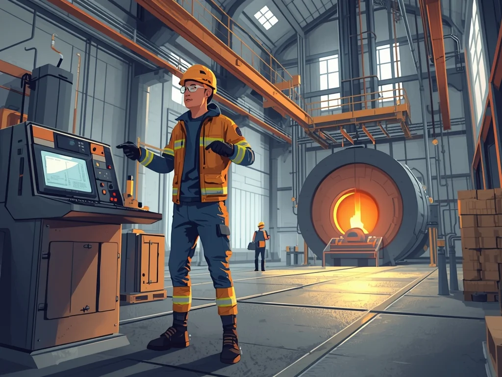 Obrazek poglądowy: Operator maszyn i urządzeń hutniczych