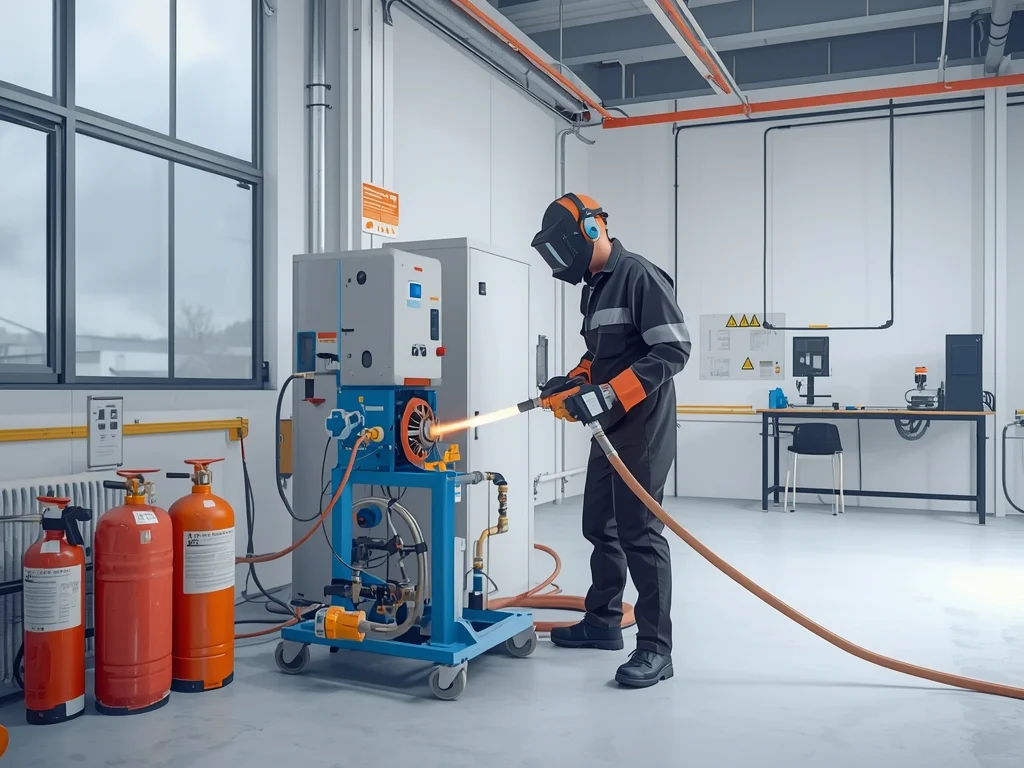 Obrazek poglądowy: Operator urządzeń do natryskowego nakładania powłok