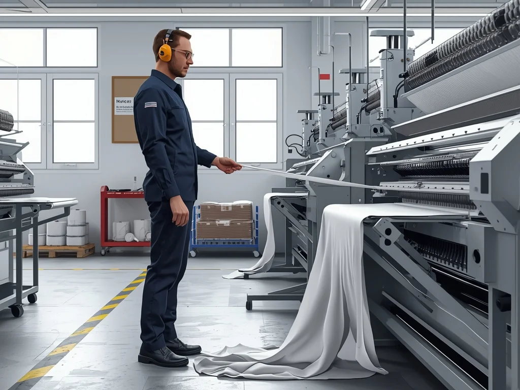 Obrazek poglądowy: Operator maszyn w przemyśle włókienniczym