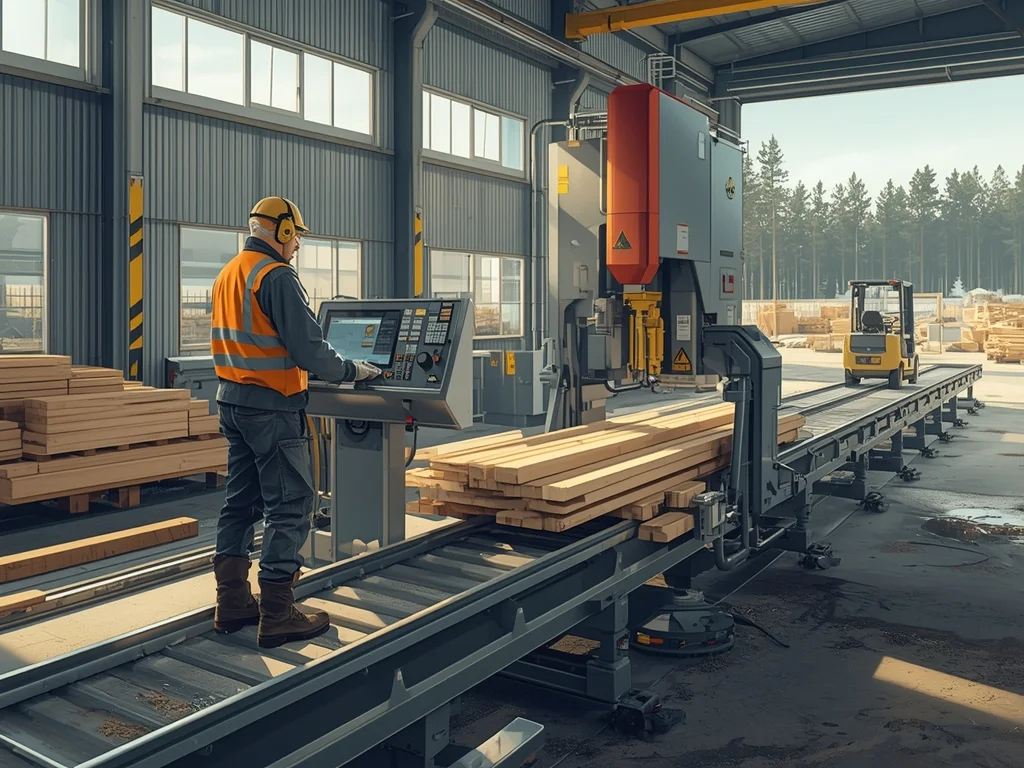 Operator pilarek do pozyskiwania tarcicy