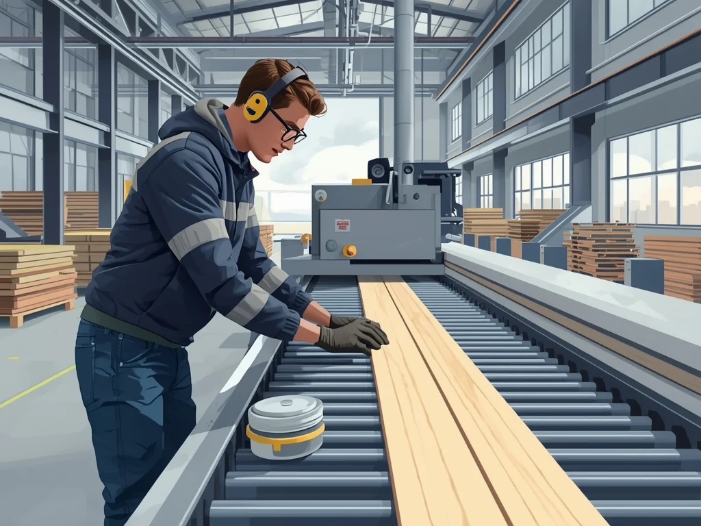 Operator sklejarek płyt stolarskich