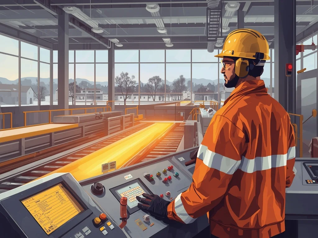 Operator maszyn do formowania szkła płaskiego