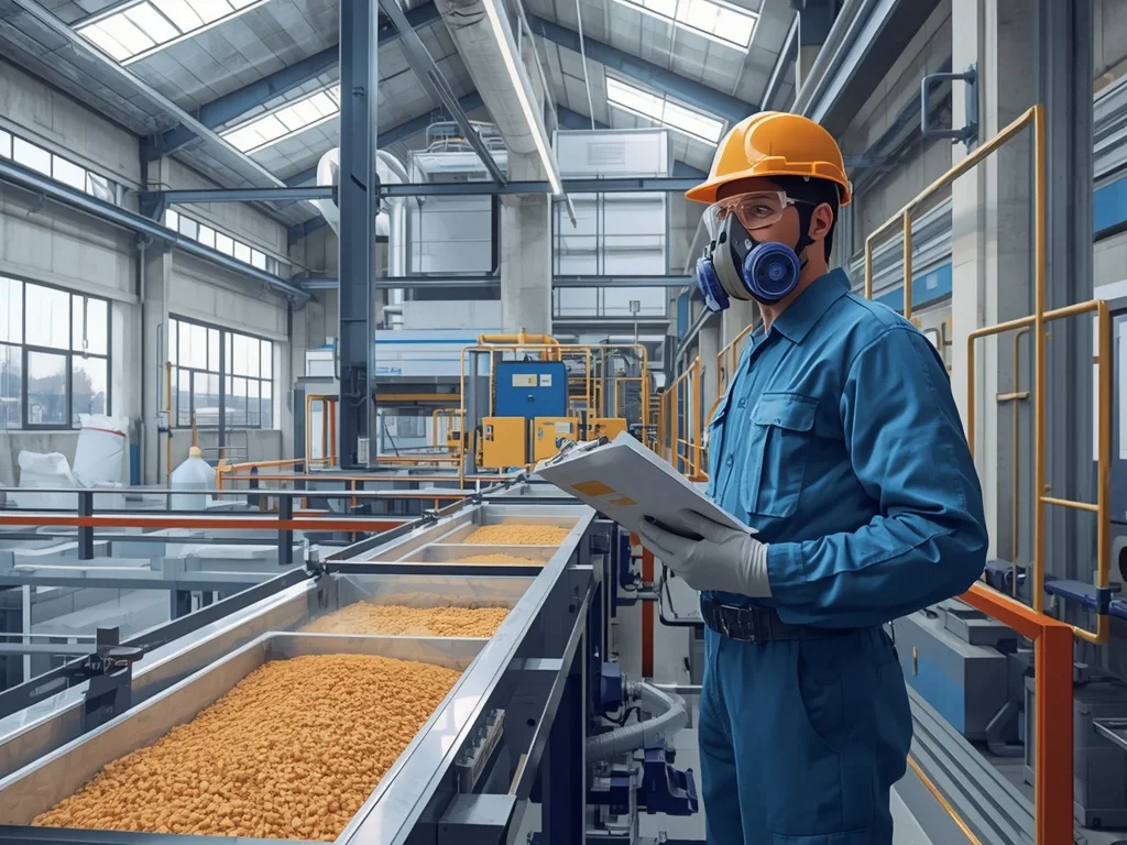 Obrazek poglądowy: Operator urządzeń do produkcji materiałów ściernych