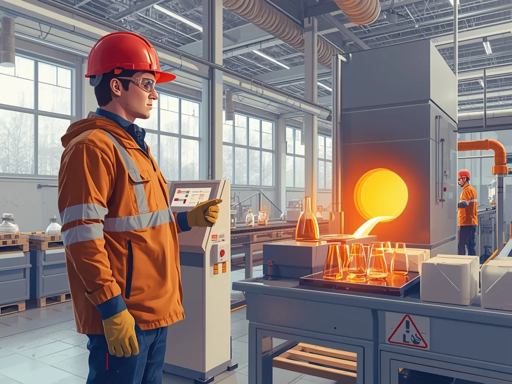 Obrazek poglądowy: Operator urządzeń przemysłu szklarskiego