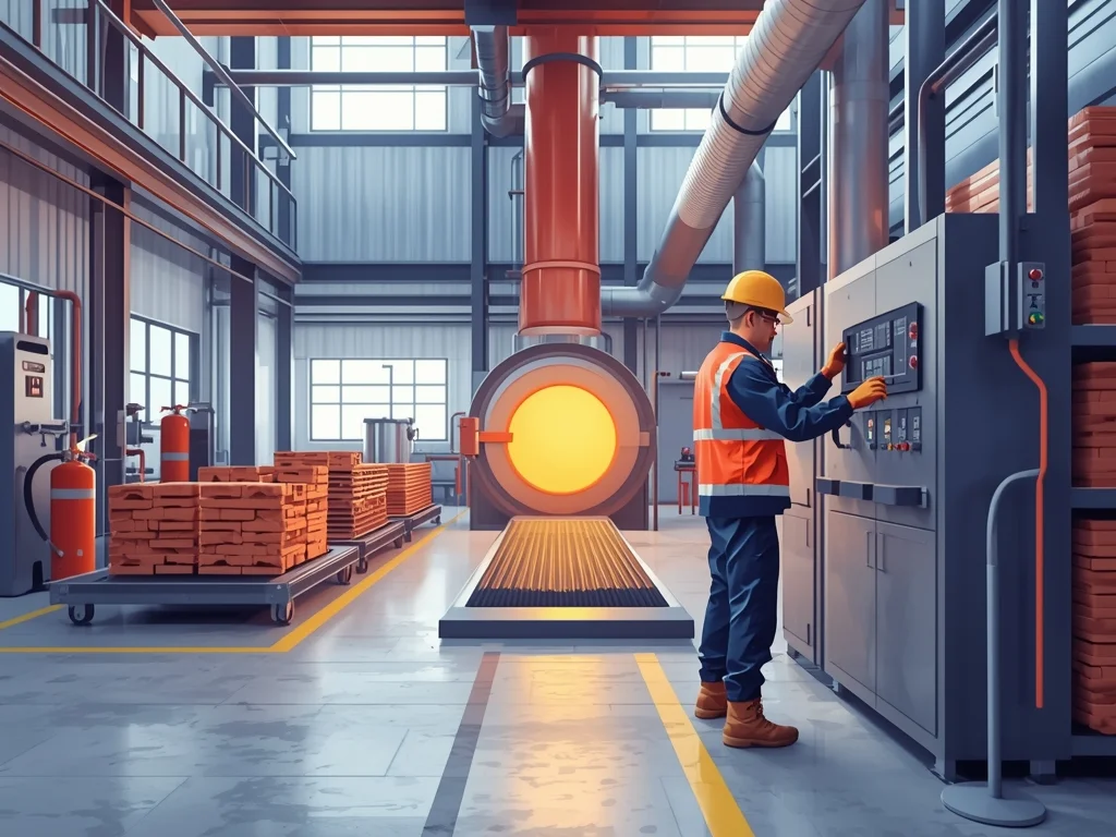 Wypalacz surowców i wyrobów ogniotrwałych