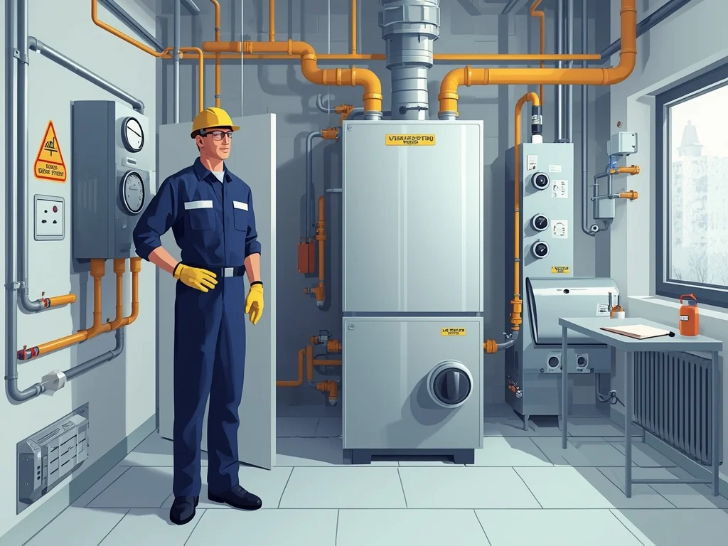 Obrazek poglądowy: Palacz gazowych kotłów centralnego ogrzewania