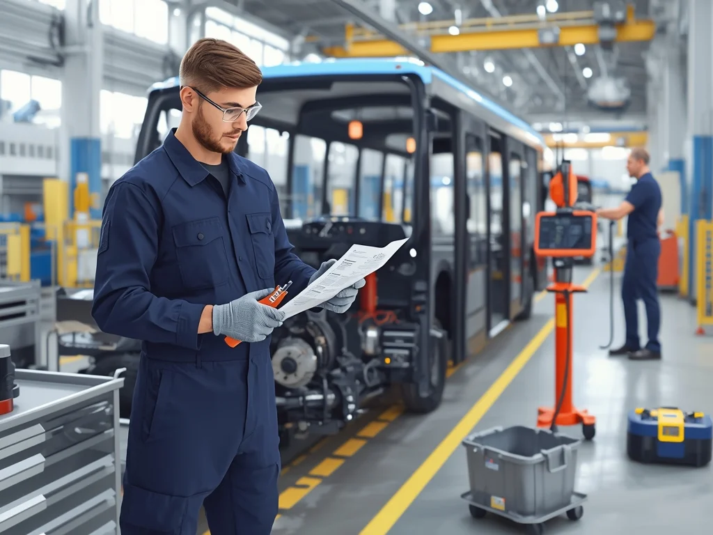 Obrazek poglądowy: Monter pojazdów i urządzeń transportowych