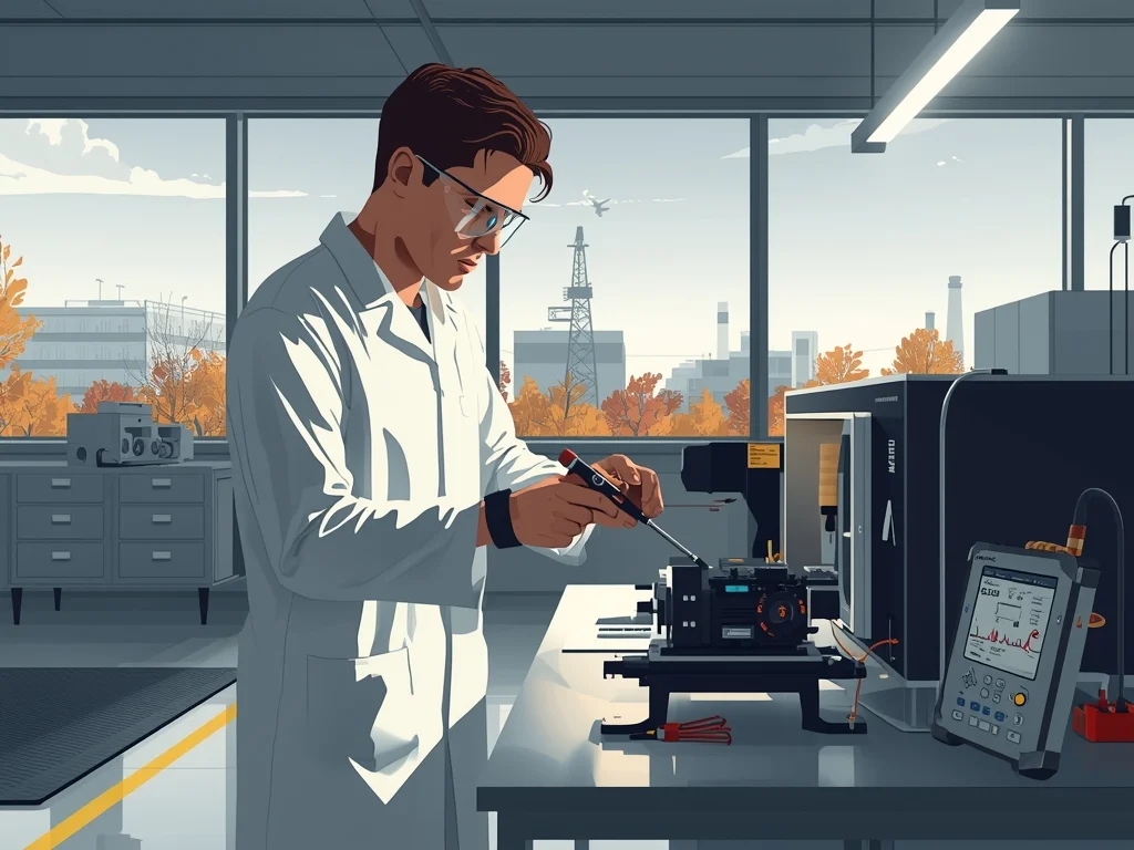 Monter urządzeń laserowych