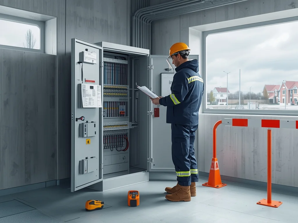 Monter aparatury rozdzielczej i kontrolnej energii elektrycznej