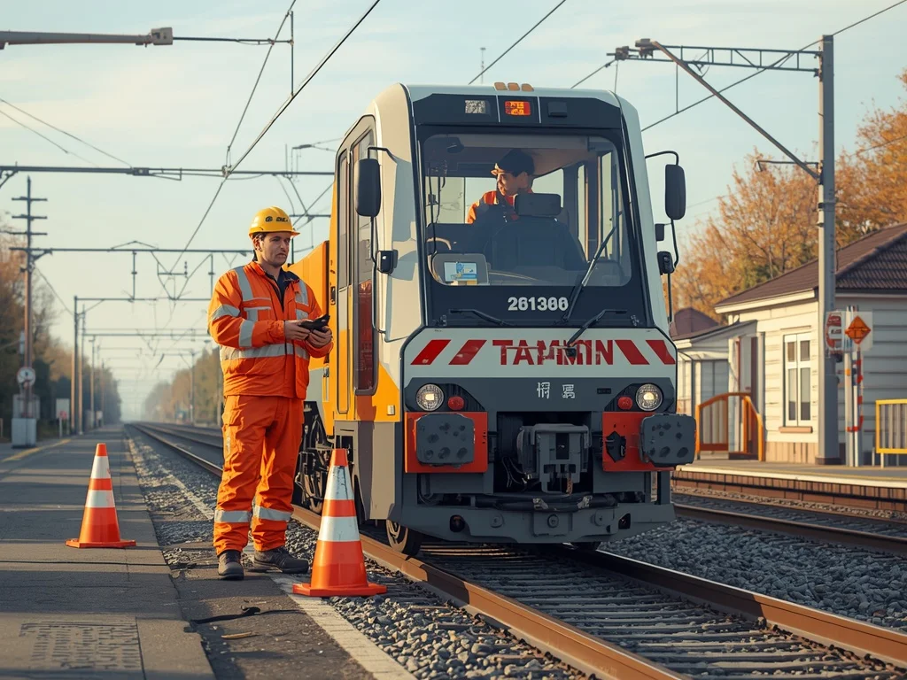 Prowadzący maszyny do kolejowych robót budowlanych