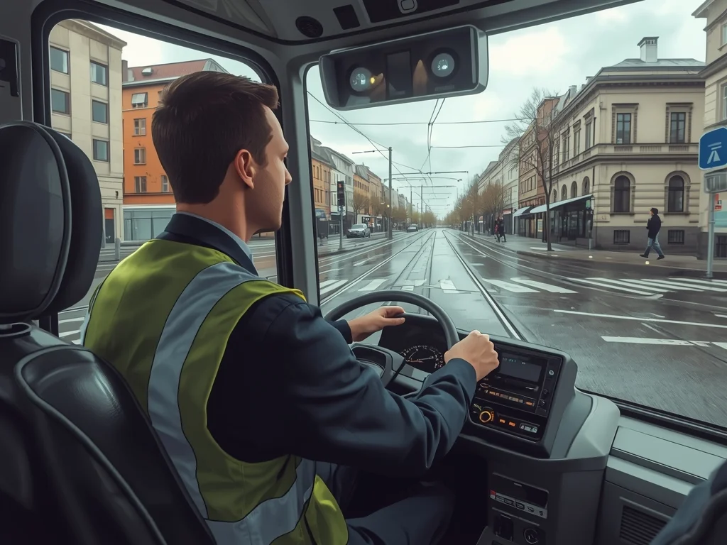 Obrazek poglądowy: Kierujący tramwajem (motorniczy)