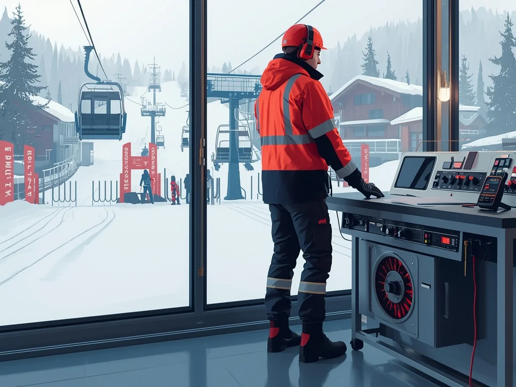 Obrazek poglądowy: Maszynista kolei linowych, wyciągów narciarskich i zjeżdżalni grawitacyjnych