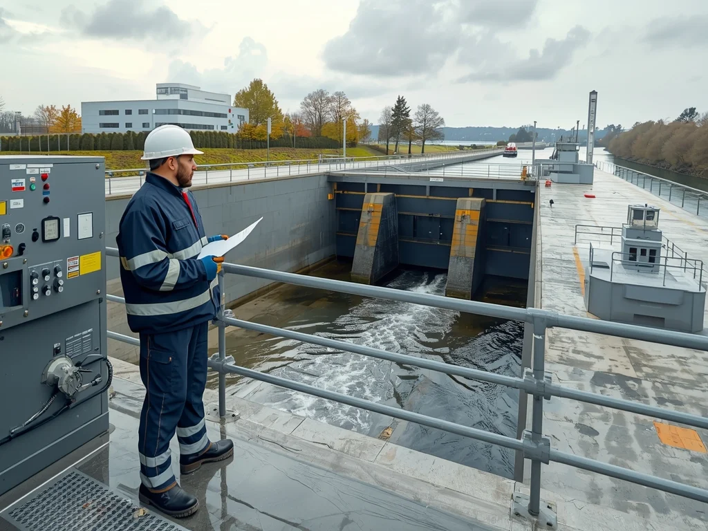 Operator śluzy, jazu, zapory i pompowni