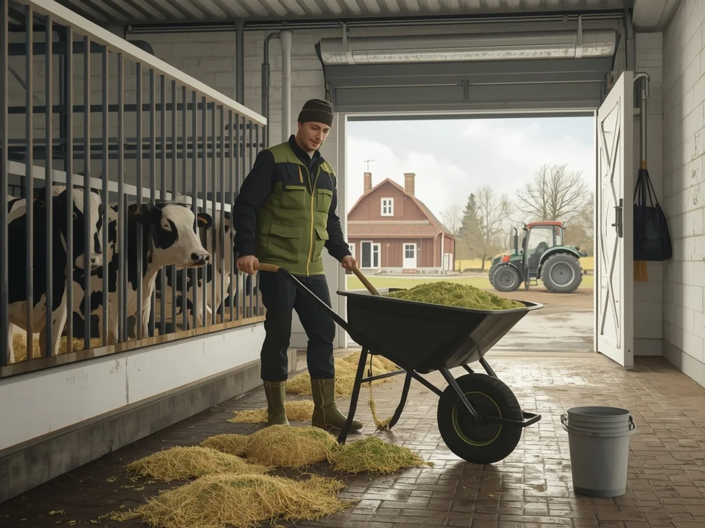 Pomocniczy robotnik w hodowli zwierząt