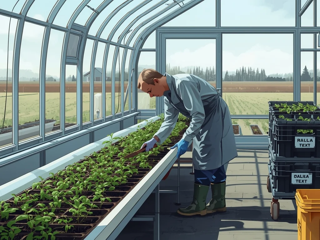 Obrazek poglądowy: Pomocniczy robotnik szklarniowy